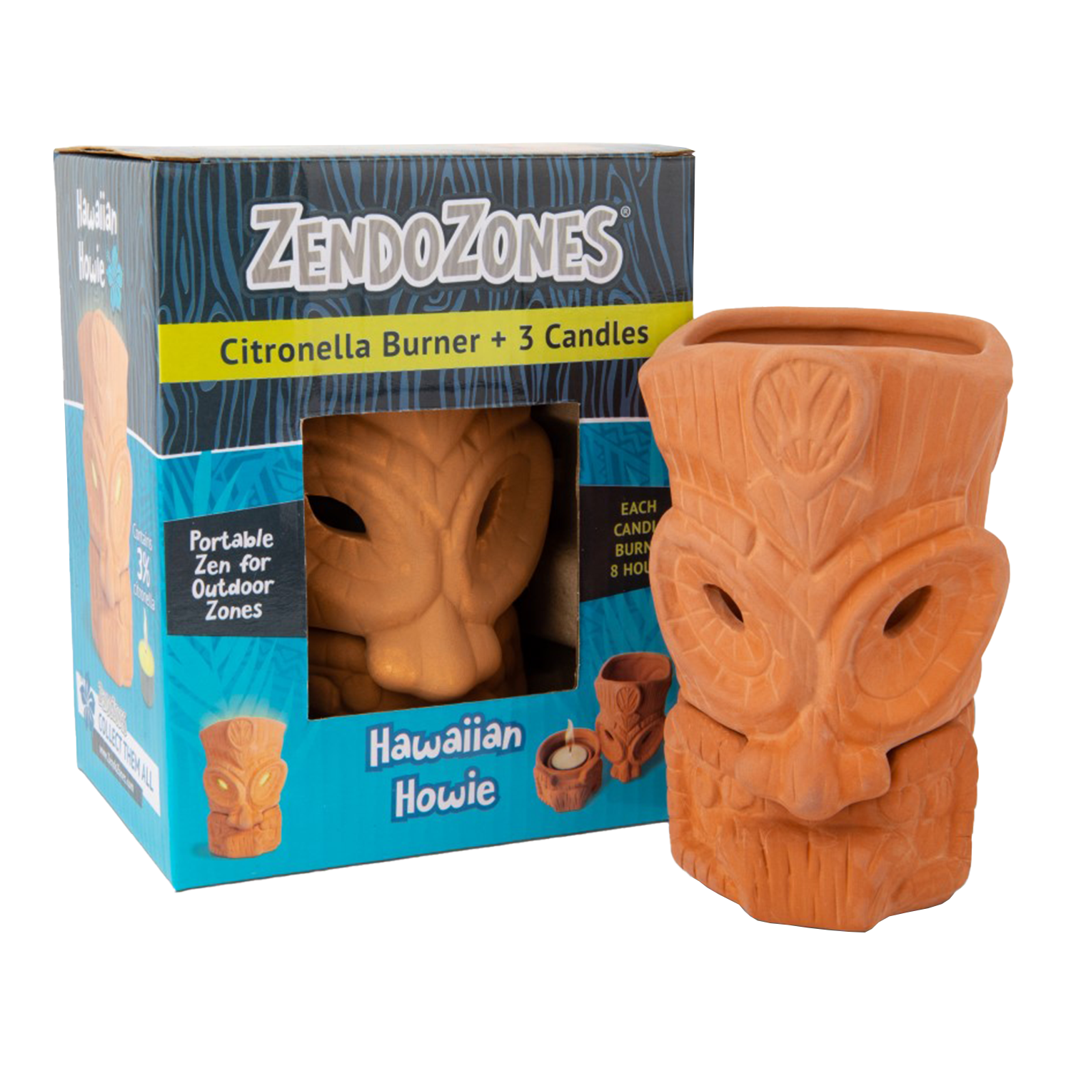 ZendoZones® Lantern & Citronella candle, Hawaiian Howie ZendoZones® Lantern & Citronella candle, Hawaiian Howie
