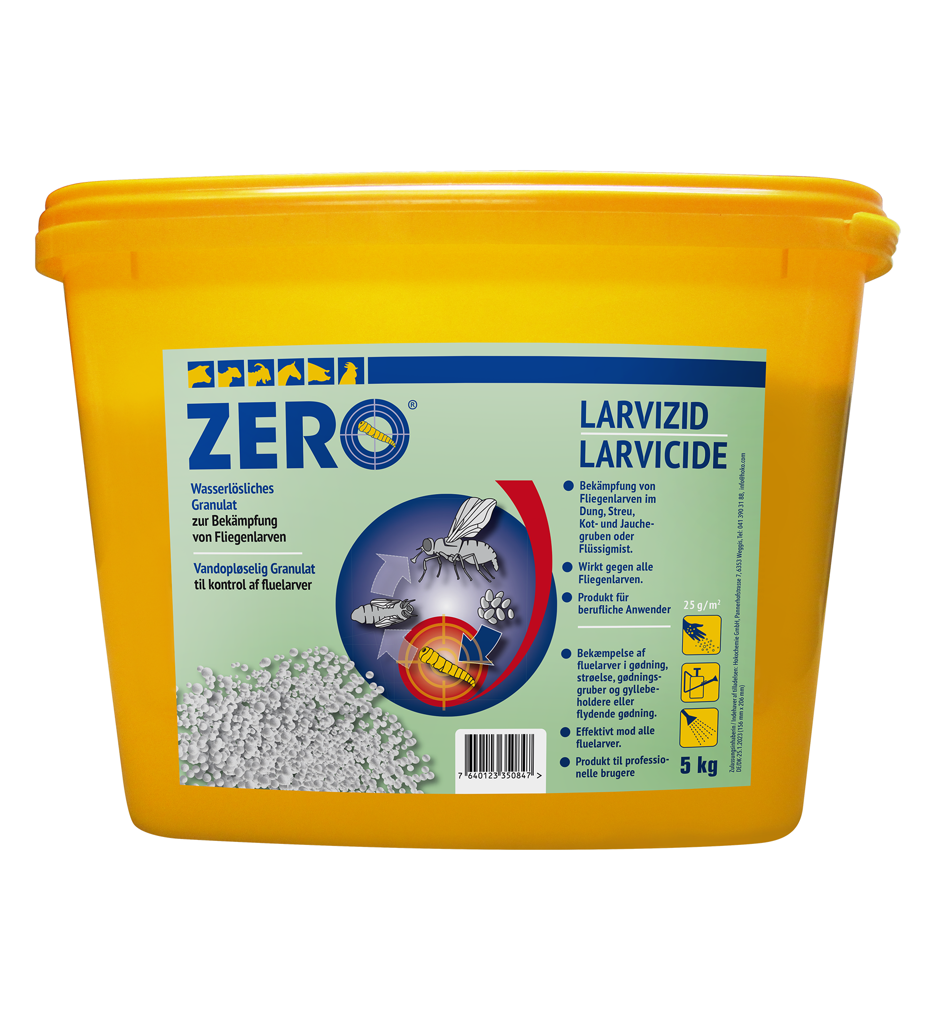 Zero 2% larvicid mod fluelarver, 5 kg. Zero 2% larvicid mod fluelarver, 5 kg.