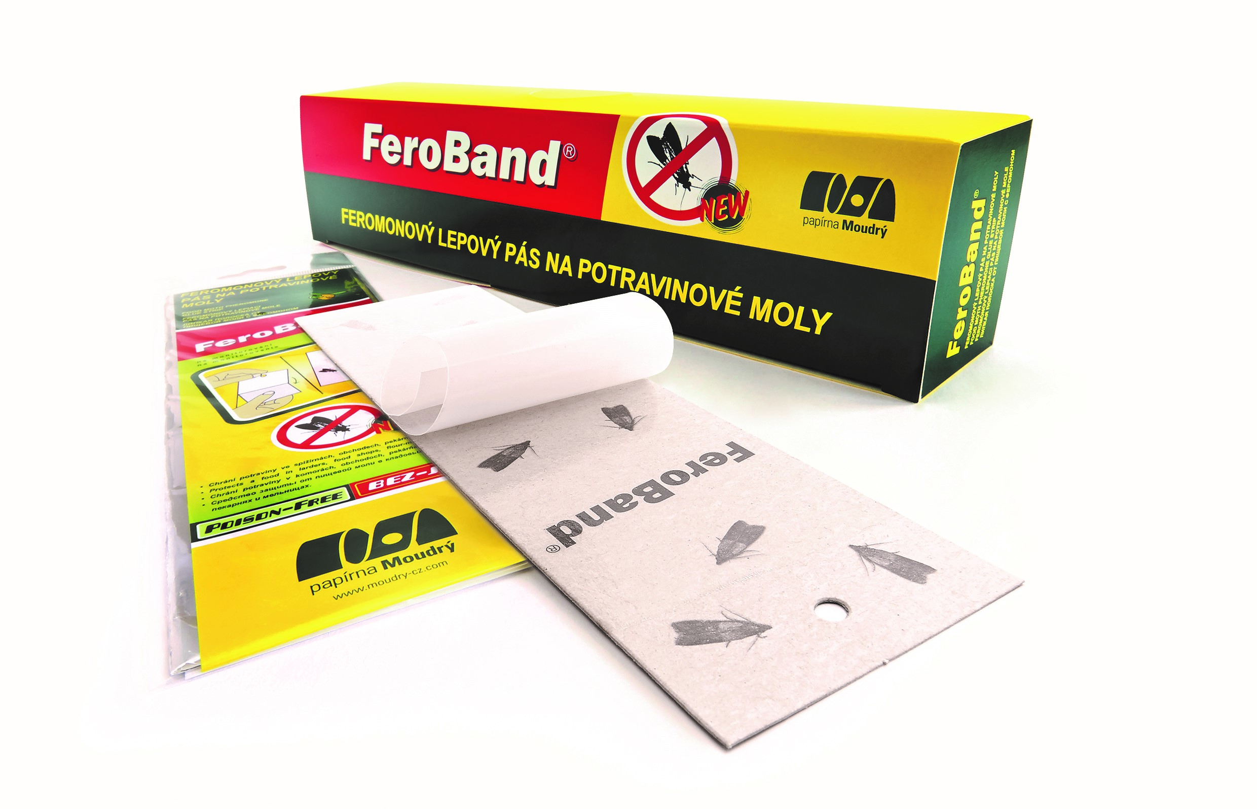 FEROBAND limpladefælde med feromon mod fødevaremøl FEROBAND limpladefælde med feromon mod fødevaremøl