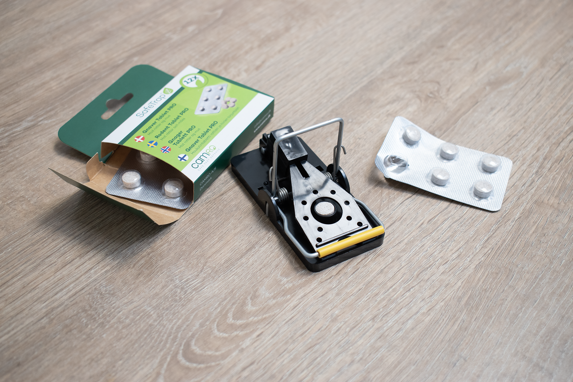 SafeTrap Gnaver Tablet PRO (x12) Mod rotter og mus SafeTrap Gnaver Tablet PRO (x12) Mod rotter og mus