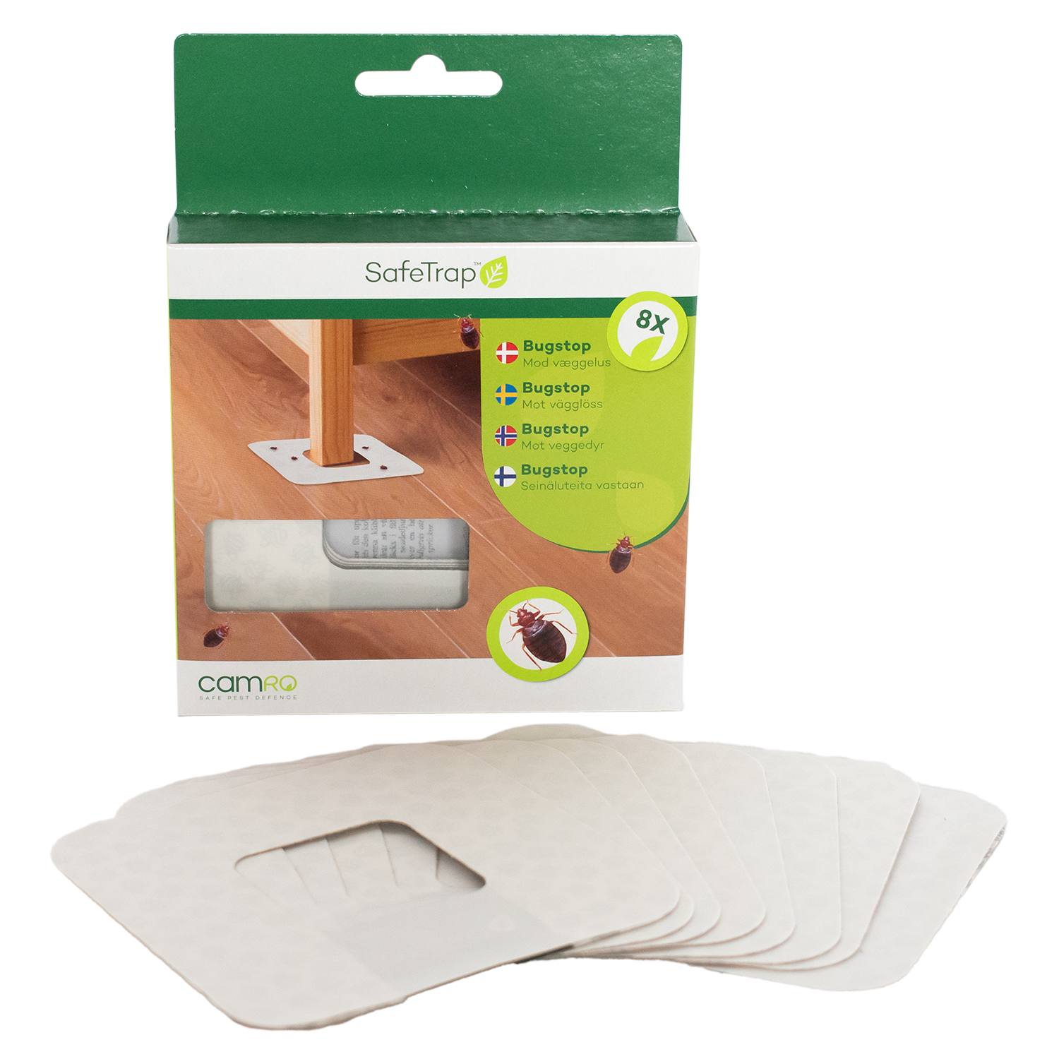 SafeTrap BugStop detection trap Against bed bugs (x8) SafeTrap BugStop detection trap Against bed bugs (x8)