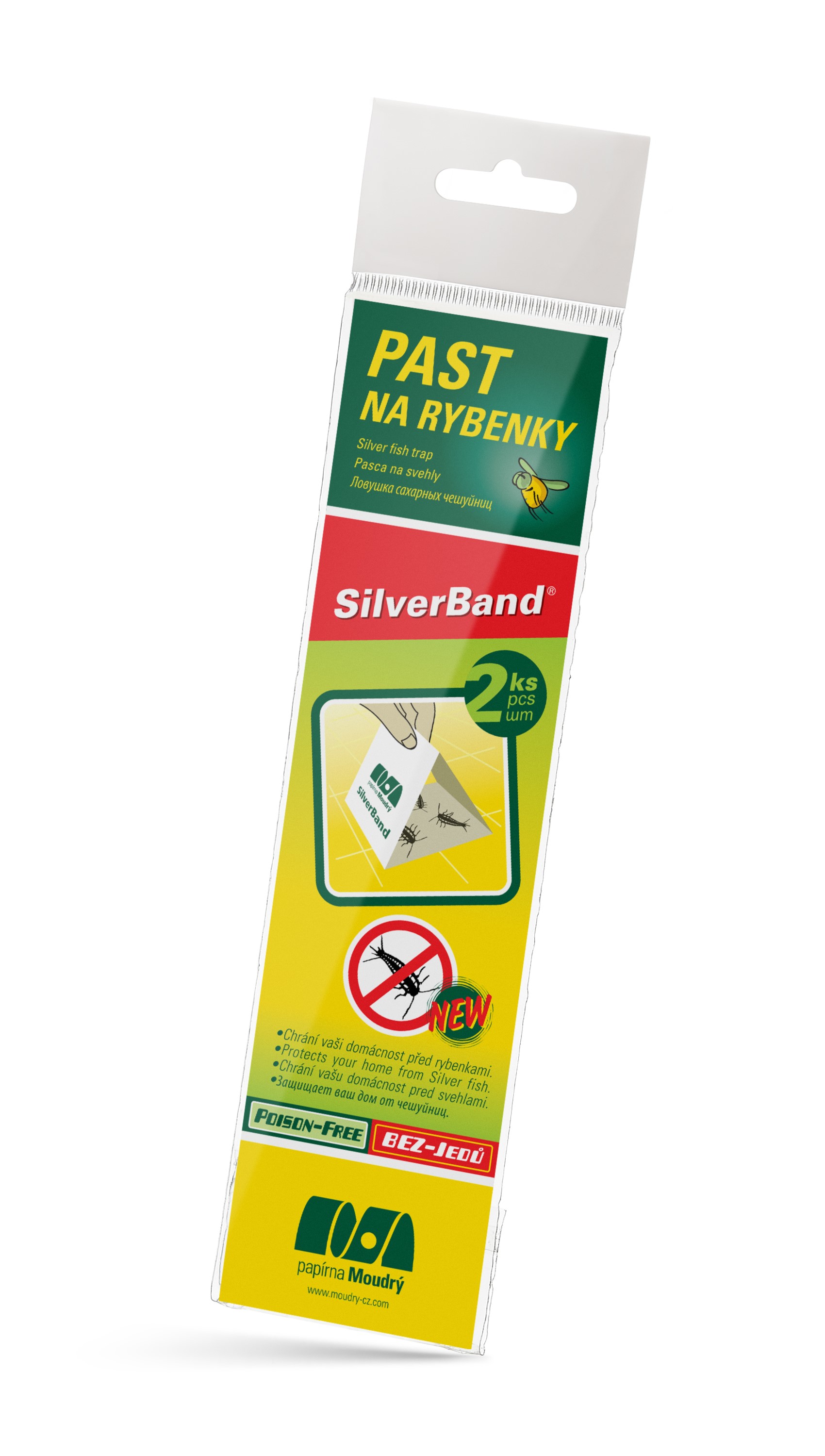 SILVERBAND limpladefælde mod sølvfisk, 2 stk.