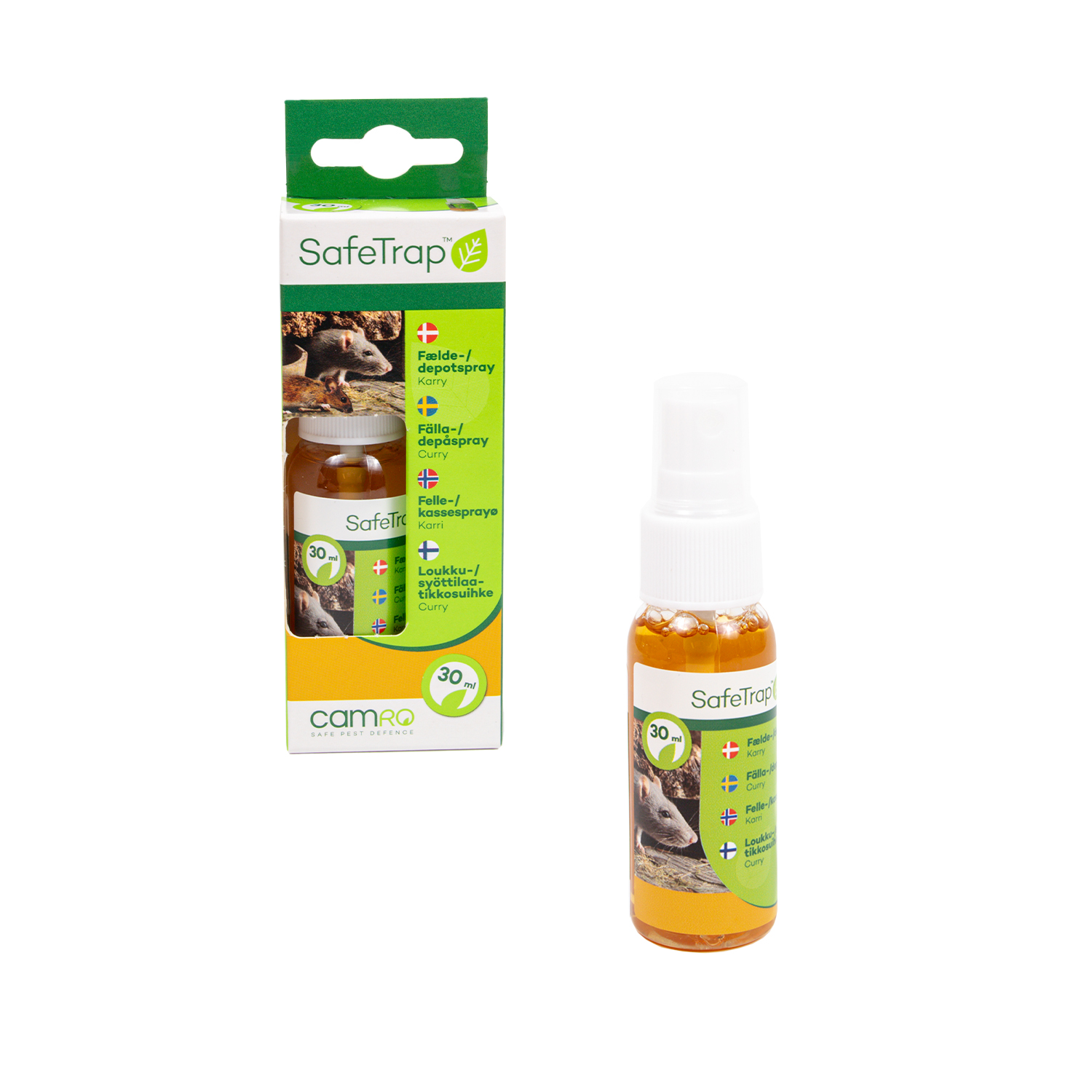 SafeTrap Fælde & depot spray 30ml, Karry SafeTrap Fælde & depot spray 30ml, Karry