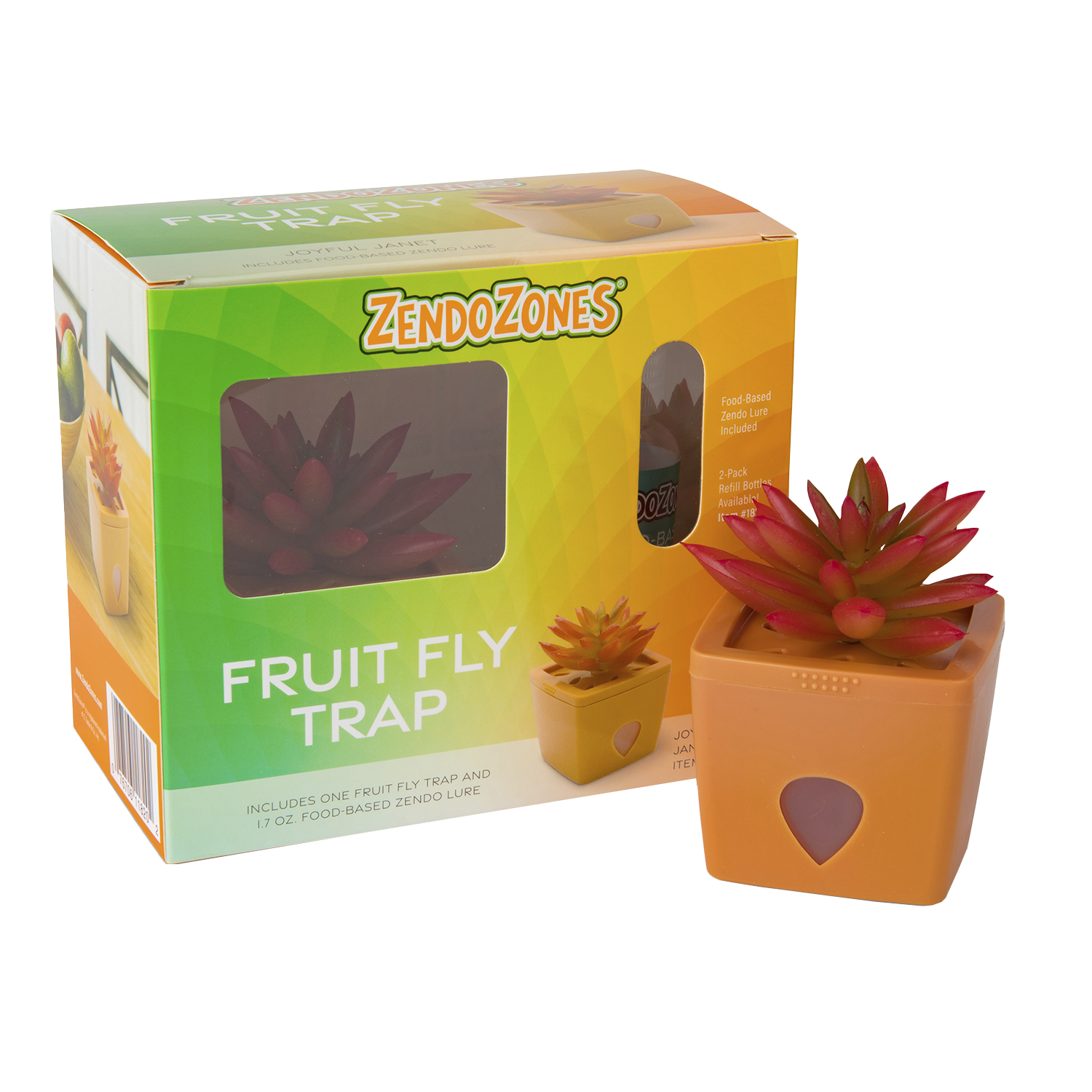 ZendoZones® Fruitflytrap, Joyful Janet, terracotta ZendoZones® Fruitflytrap, Joyful Janet, terracotta