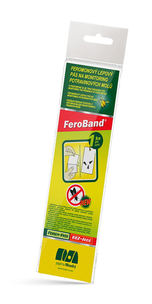 FEROBAND limpladefælde med feromon mod fødevaremøl FEROBAND limpladefælde med feromon mod fødevaremøl