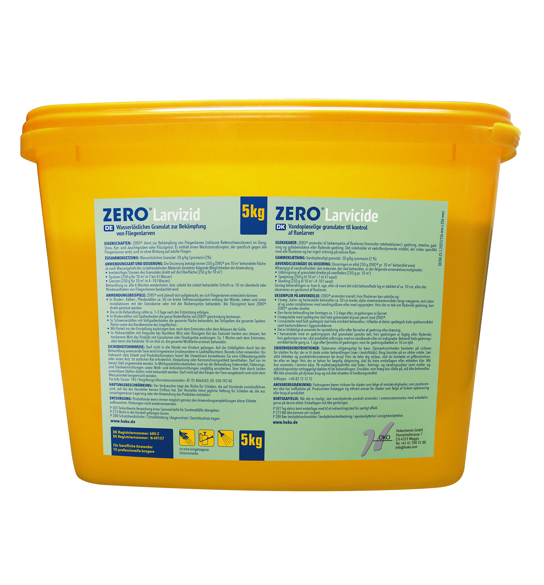 Zero 2% larvicid mod fluelarver, 5 kg.