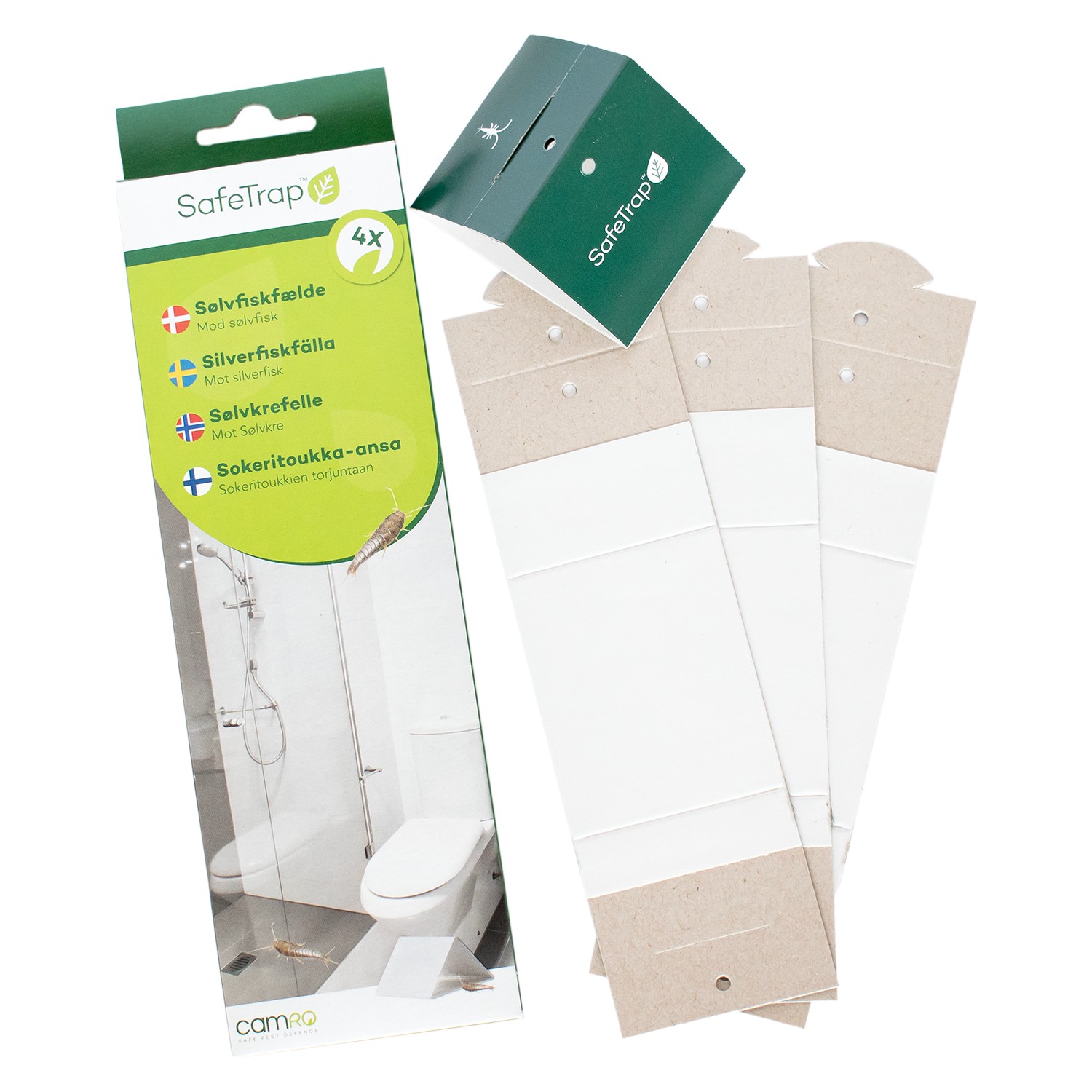 SafeTrap Sølvfiskfælde Mod Sølvfisk (x4) SafeTrap Sølvfiskfælde Mod Sølvfisk (x4)